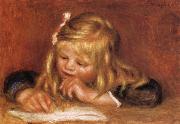 Pierre Renoir Coco Reading USA oil painting reproduction